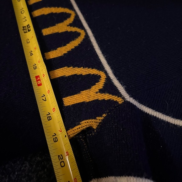 AMAZING RARE McDonald's Golden Arches Navy Blue 80s Vintage Sweater Small - Picture 7 of 9